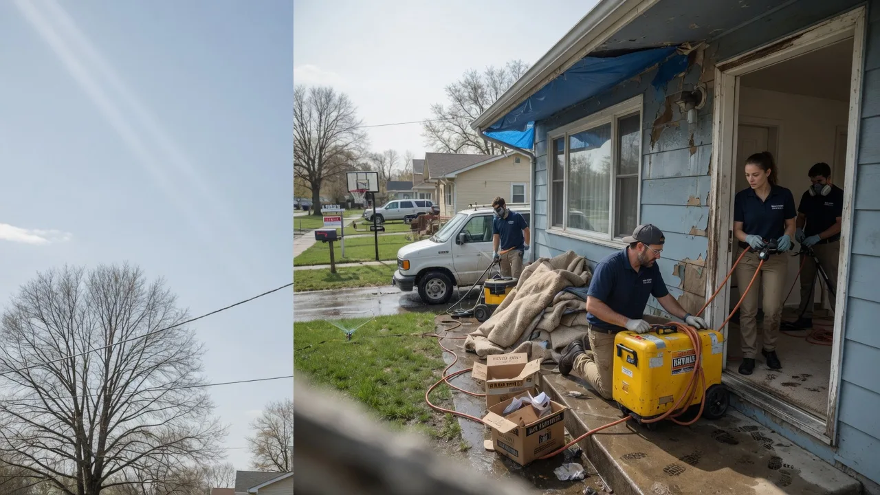 Basement Flood Cleanup in Murrayville, IL near me